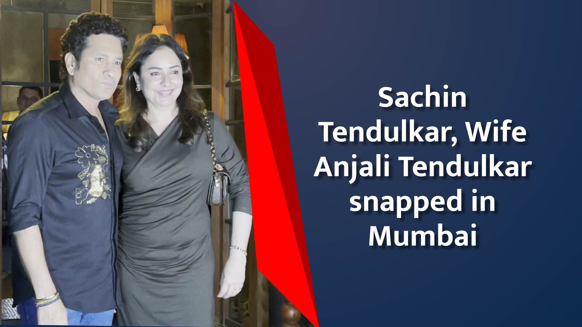 Sachin Tendulkar, Wife Anjali Tendulkar snapped in Mumbai