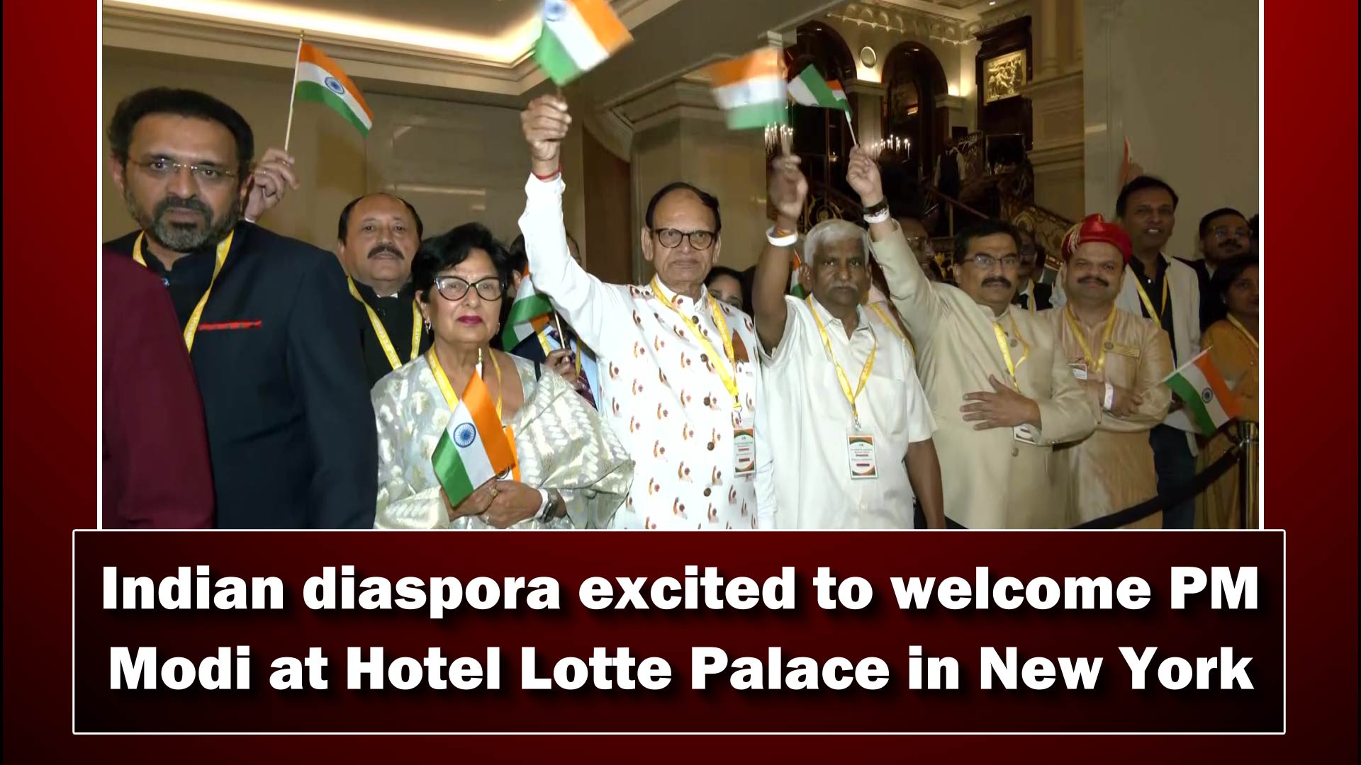 Indian diaspora excited to welcome PM Narendra Modi at Hotel Lotte Palace in New York