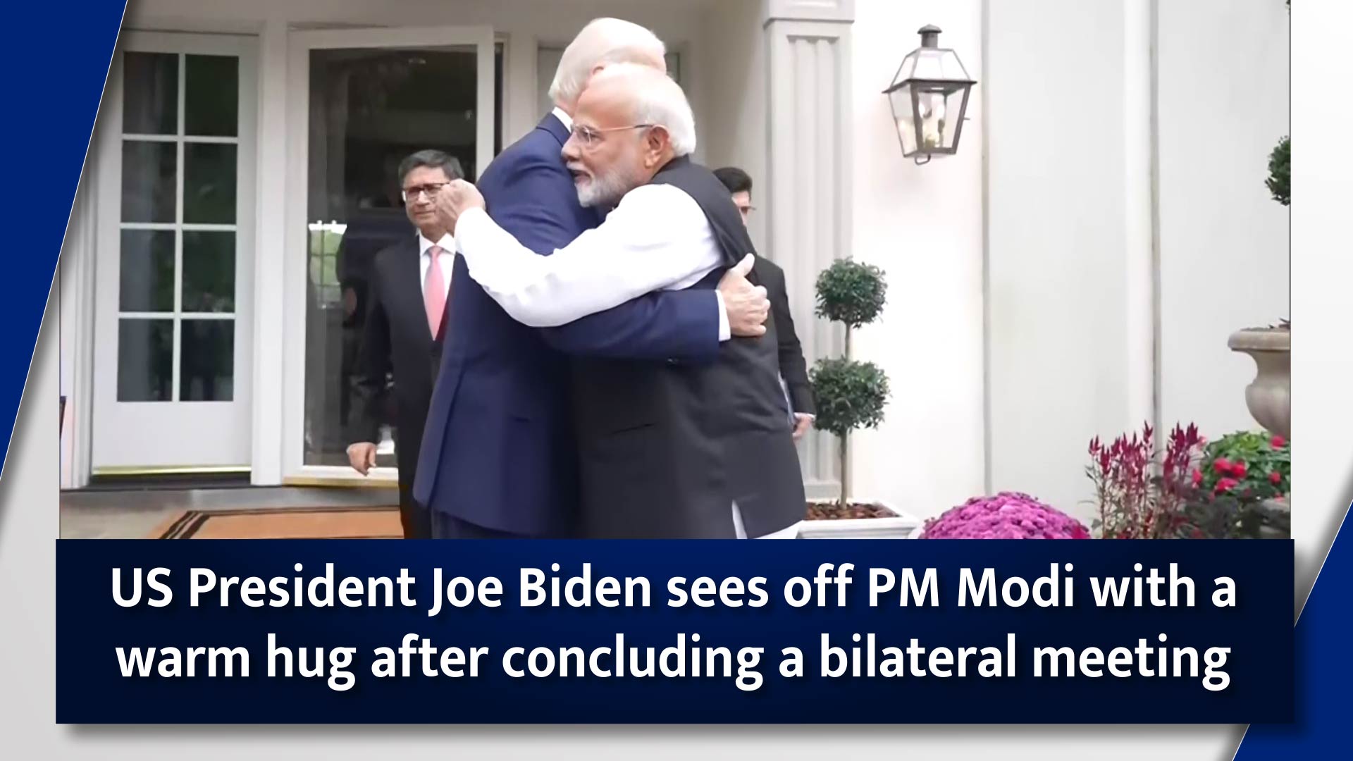 Joe Biden sees off PM Modi with a warm hug after concluding a bilateral meeting