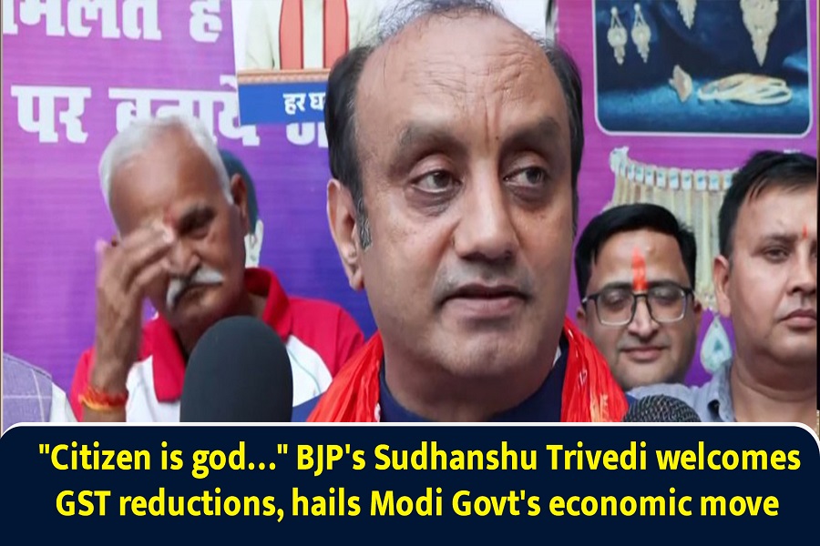 `Citizen is god` BJP`s Sudhanshu Trivedi welcomes GST reductions, hails Narendra Modi Govt`s economic move