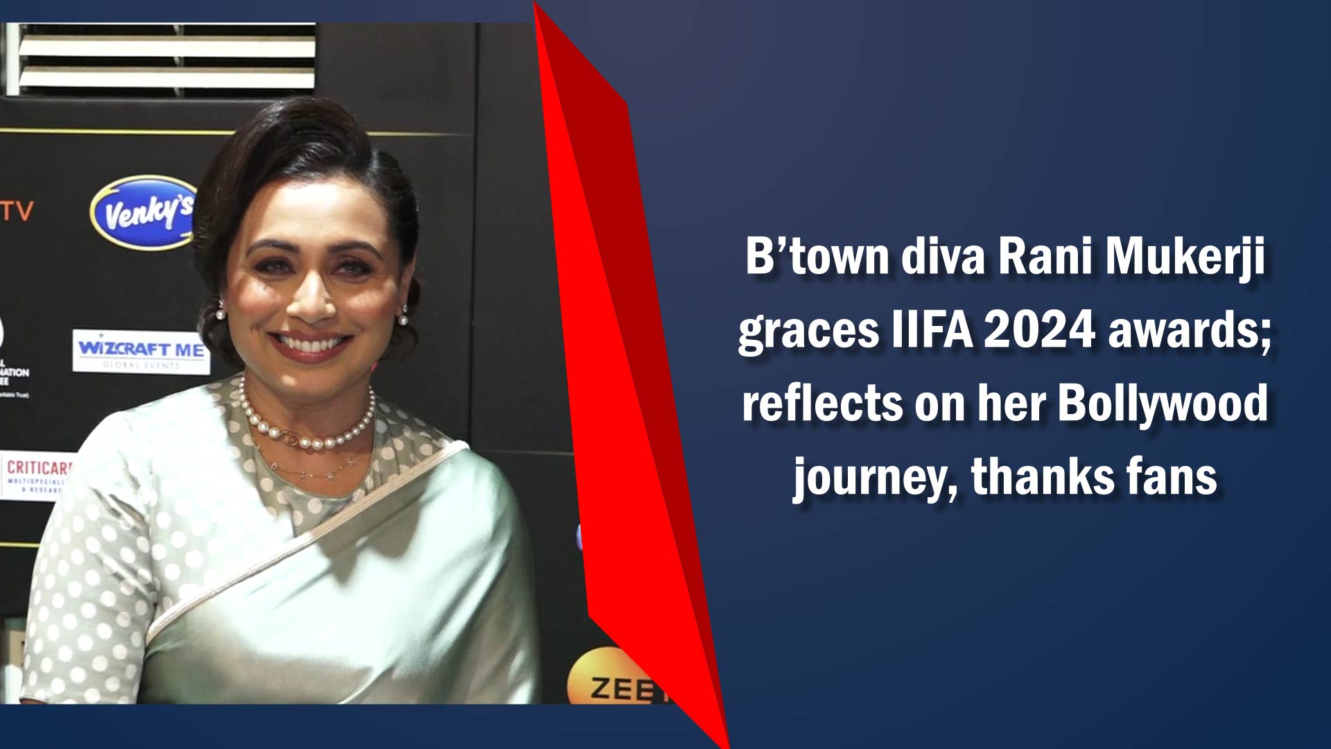 Btown diva Rani Mukerji graces IIFA 2024 awards; reflects on her Bollywood journey, thanks fans