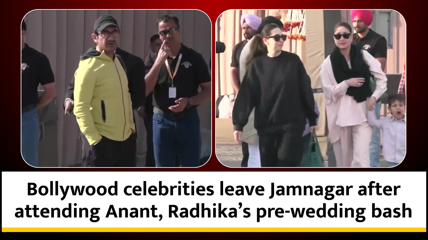 Bollywood celebrities leave Jamnagar after attending Anant` Radhika`s pre-wedding bash