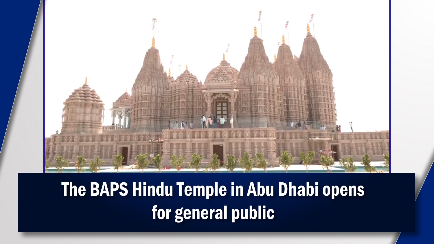 The BAPS Hindu Temple in Abu Dhabi opens for general public