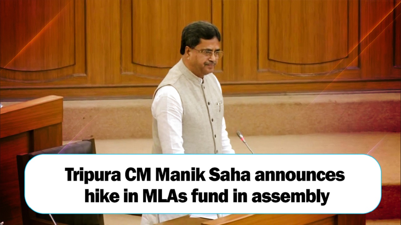Tripura CM Manik Saha announces hike in MLAs fund in assembly
