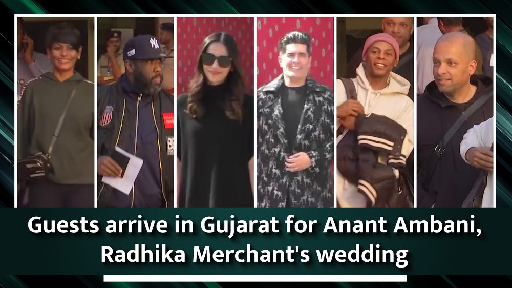 Guests arrive in Gujarat for Anant Ambani` Radhika Merchant`s wedding