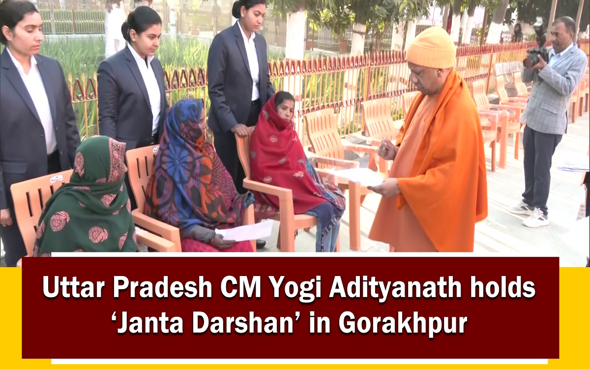 Uttar Pradesh CM Yogi Adityanath holds `Janta Darshan` in Gorakhpur